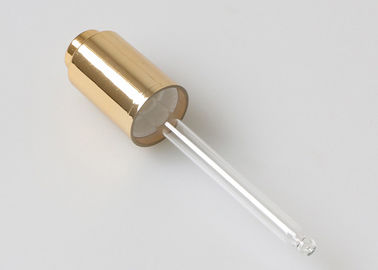 Gold Bottle Essential Oil Dropper Cap Glass Button Pushed 20mm