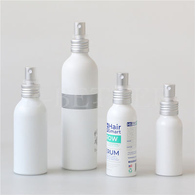 Matte white Metal Skincare packaging 250ml Aluminum Cosmetic Bottles