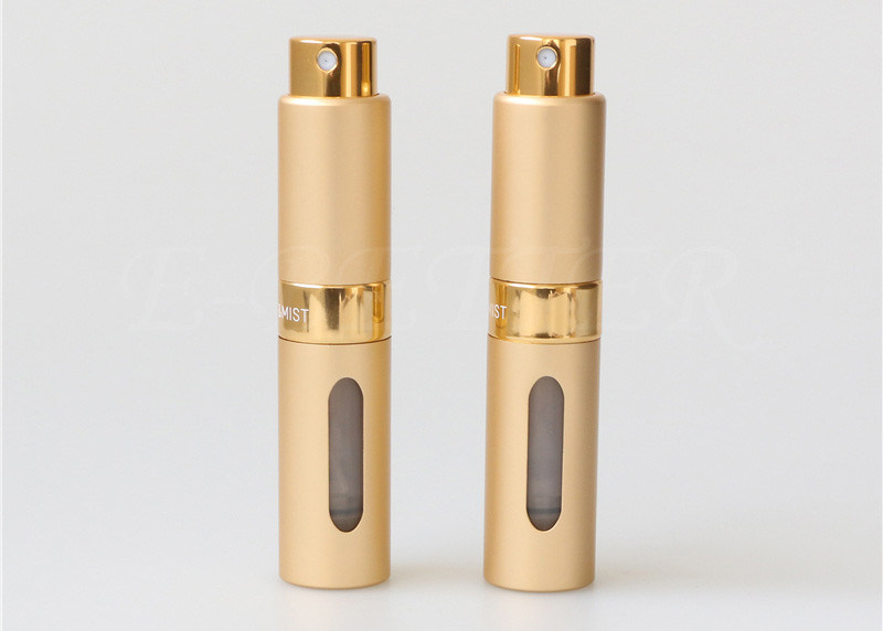 Gold Travel Size Perfume Container Dispenser