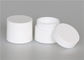 Plastic cosmetic jars 15g , double wall white PP cream jars