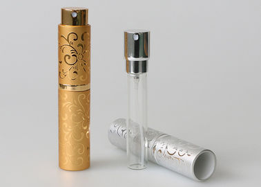 Luxury Refillable Perfume Twist And Spritz Atomiser Spray Gold Color Print Your Own Logo