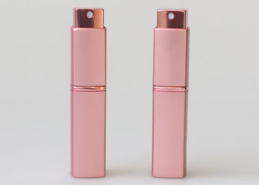 Cosmetic Refillable Mini Perfume Bottle Spray 10ml Square Twist And Spritz Atomiser