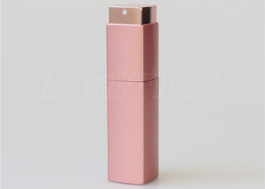 Gift Aluminum Refillable Twist And Spritz Atomizer 15ml Volume Rose Gold Color