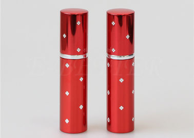 Red Mini 20ml Engraved Portable Perfume Atomiser Surface Dot Screw On Seal