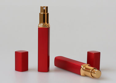 Matte Red 10ml Travel Perfume Atomiser Small Container Square Shape For Medicine Spray