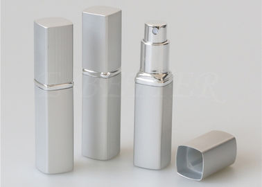 Matte Silver Travel Perfume Atomiser Holder 25ml Oral Spray Fragrance Refill Bottle