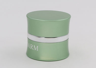 Eye Cream Green Glass Cosmetic Jars 15g Cosmetic Packing Aluminum Shell