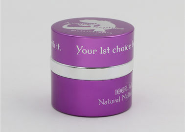 Skin Care Purple Cosmetic Jars With Lids Empty 60g Volume Beautiful