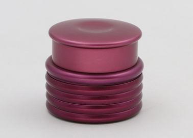 Purple Glass Cosmetic Jars ,  Glass Cream Containers For Creams And Lotions