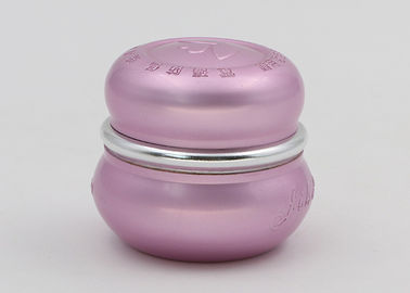 Refillable Small Containers With Lids For Cosmetics Pink Embossed Logo