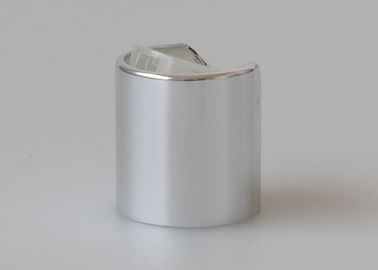 Shiny Silver Disc Top Cap ,  Shampoo Cosmetic Cap Matte Surface