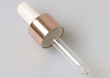 Glass Dropper Cap With Rubber Teat Gold Silver Color Cosmetic Packaging