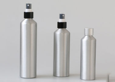 Silver Aluminum Cosmetic Bottles , 200ml 300ml Aluminum Lotion Bottles