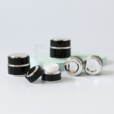 Factory Directly Travel Size Double Wall Plastic Skin Care Cream Jar Frosted Cosmetic Jars