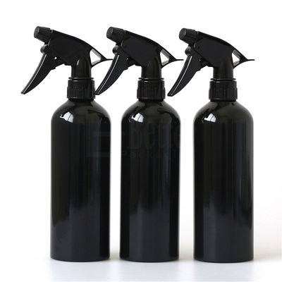 Logo Printing matte black 500ml  aluminum spray cosmetic bottles
