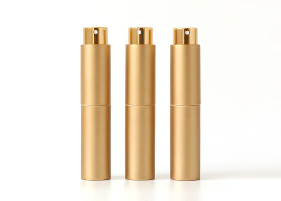 Silk Printing 10ml Luxury Gold Refillable Perfume Atomiser Perfume Dispenser