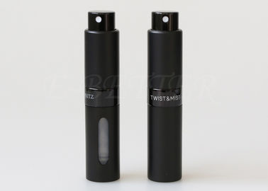 Twist up refillable perfume atomiser cologne dispenser cosmetic packaging