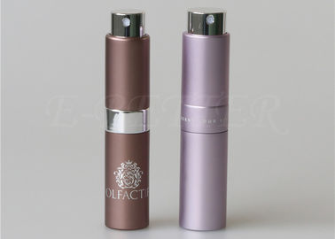 Twist And Spritz Atomiser Mini Glass Refillable Mini Perfume Bottle Spray Aluminum Case Colorful