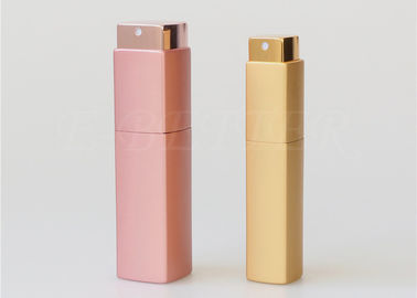 Gift Aluminum Refillable Twist And Spritz Atomizer 15ml Volume Rose Gold Color