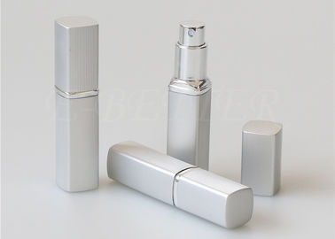 Matte Silver Travel Perfume Atomiser Holder 25ml Oral Spray Fragrance Refill Bottle