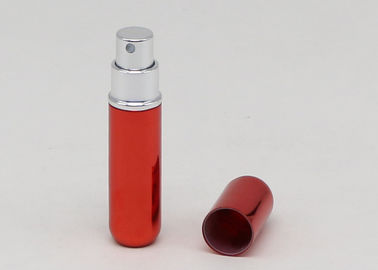 Oval Red Refillable Travel Perfume Spray Bottle Pocket Size Mini Perfume Atomiser