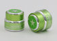 5g Green Frosted Cosmetic Jars , Recycled Glass Jars For Cosmetics Beauty Cream