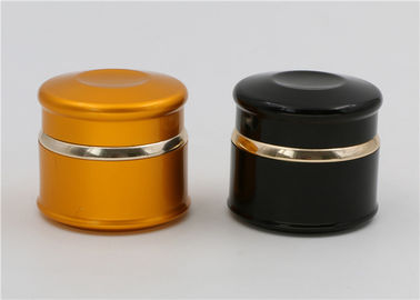 Gold Black Glass Cosmetic Cream Jar With Lids 50g Beauty Cream Support