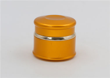 Aluminium  Glass Cosmetic Jars Containers 15ml 20ml 50ml Gold Color