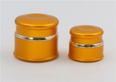 Aluminium  Glass Cosmetic Jars Containers 15ml 20ml 50ml Gold Color