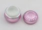 Refillable Small Containers With Lids For Cosmetics Pink Embossed Logo