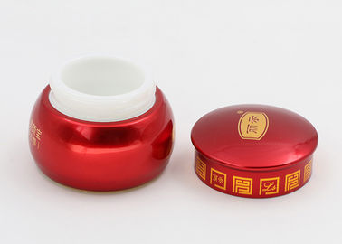 Outer Aluminum Skin Cream Containers Beautiful Cosmetic Packaging Red Color