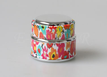 Custom Small Plastic Cosmetic Jars Water Transfer Printing Pattern Lovely 15ml