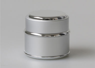 Luxury Empty Glass Lip Balm Containers PP Plastic Material Silver Color