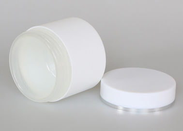 200ml plastic cosmetic jars , white double wall jar for cosmetic cream