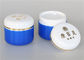 Airtight 50g Plastic Cosmetic Jars , Custom Tiny Blue Plastic Jars Unguent Packing
