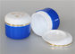 Airtight 50g Plastic Cosmetic Jars , Custom Tiny Blue Plastic Jars Unguent Packing