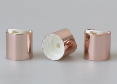 Rose Gold Plastic Inner 24-410 Aluminum Disc Top Cap Closures