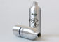 Empty Silver Aluminum Cosmetic Bottle With Lotion Pump 500ml Recycled