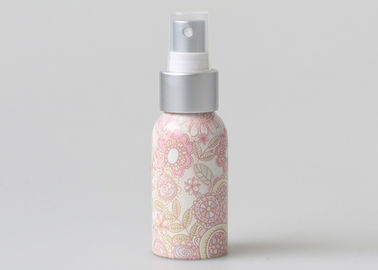 Perfume Aluminum Pump Bottles 50ml Printed Logo Color Painting