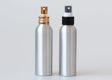 Silver Aluminum Cosmetic Bottles 100ml Cosmetic Packaging Polished