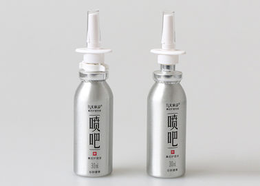 Empty Aluminum Aerosol , Nasal Spray Metal Small Aerosol Can Crimp Neck