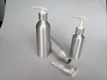 Skin Care Silver  Small Aluminum bottles Pump Bottle 120ml Face Serum Packing Cosmetic Pump Bottles