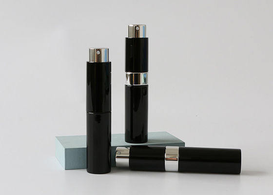 Mini 8ml Black Refillable Perfume Atomiser