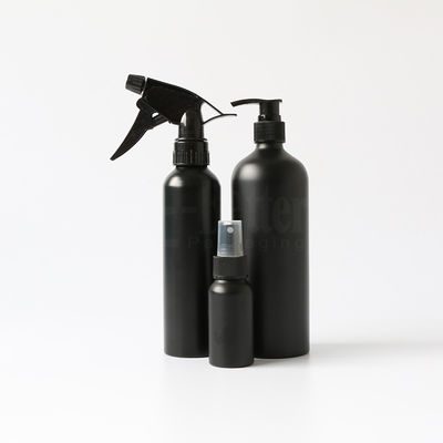 Matte Black Empty 1250ml Aluminium Cosmetic Bottles