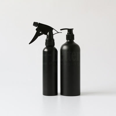 Matte Black Empty 1250ml Aluminium Cosmetic Bottles