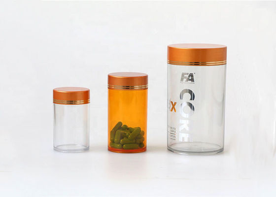 100ml PET injection capsules pill bottle small size customized transparent