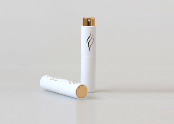 Travel pocket size 10ml lipstick shape mini round twist refillable perfume atomiser spray bottle