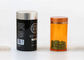 high end 500ml PET pill bottle Transparent metallic color black white customize logo acceptable