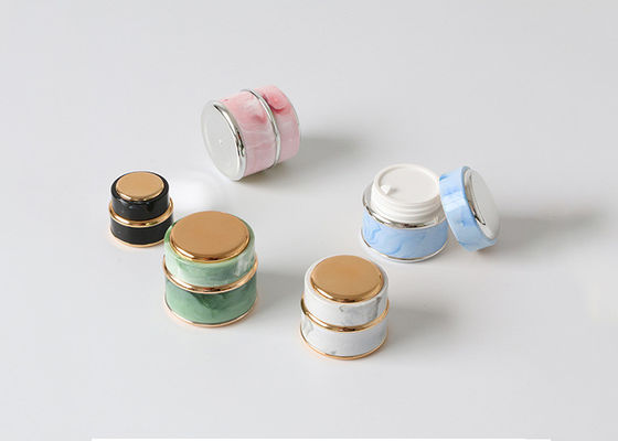 Small marble 50 g Plastic Cosmetic Jar empty Face Cream Containers in stock