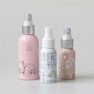 MSDS 50ml 120ml 250ml aluminum bottle for cosmetic skin care spray lotion product